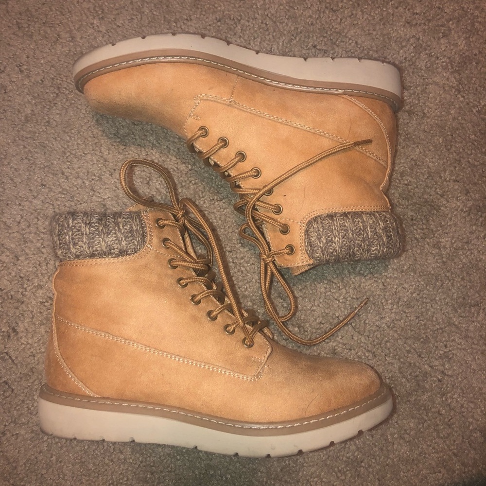 Tan boots